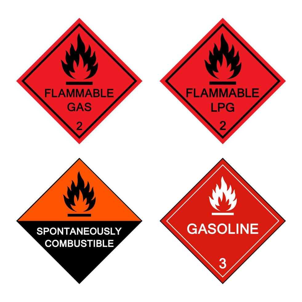 Warning Hazardous chemical danger Symbol Sign Isolate on White Background,Vector Illustration vector