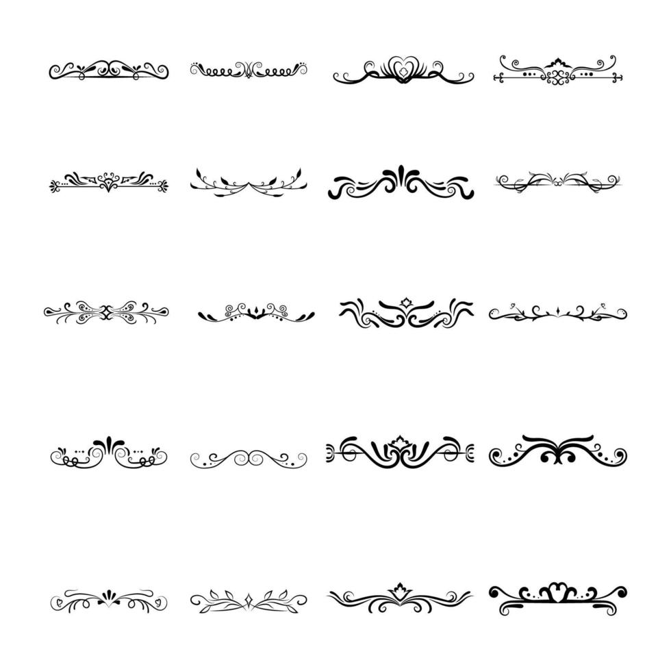 dividers decoration elements collection vector