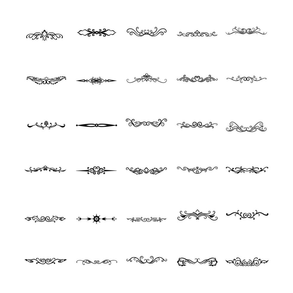dividers decoration set for print vector