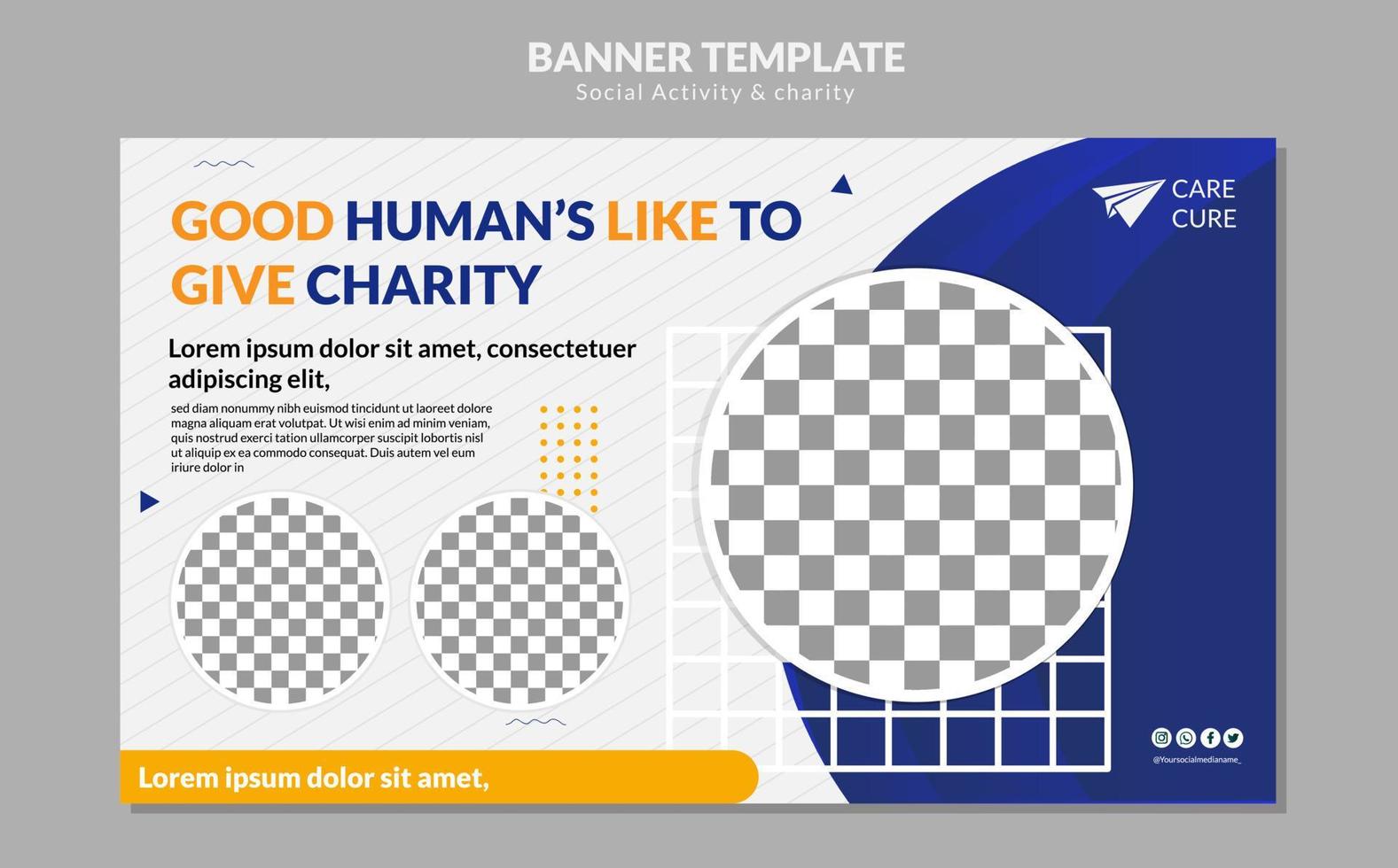 Banner Template design vector