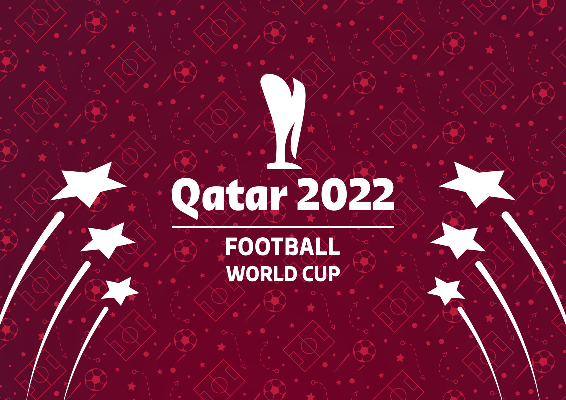 Qatar cup world 2022. Abstract soccer background, world cup banner. Vector  illustration. Football competition symbol. 7487436 Vector Art at Vecteezy