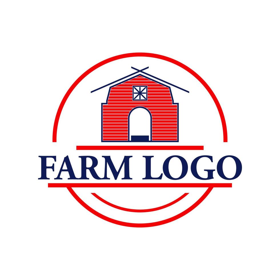 farm warehouse logo vector