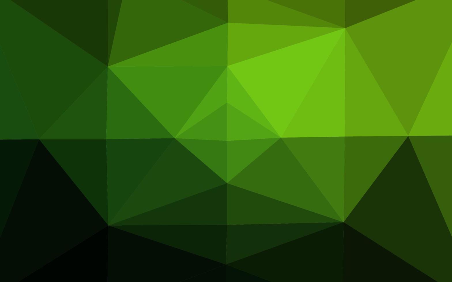 Light Green vector shining triangular template.