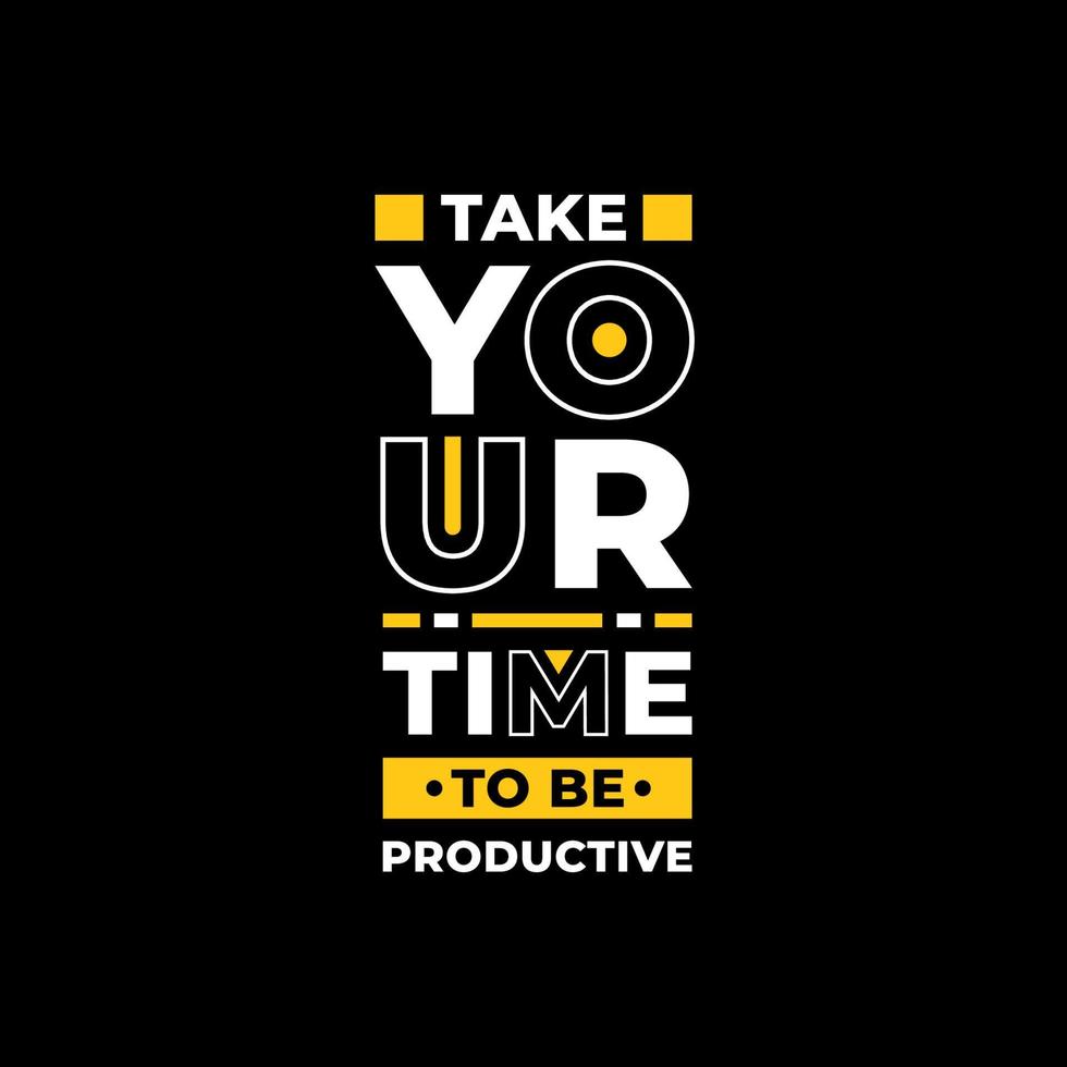 Yellow modern geometric inspirational quotes t shirt design for fashion style vector
