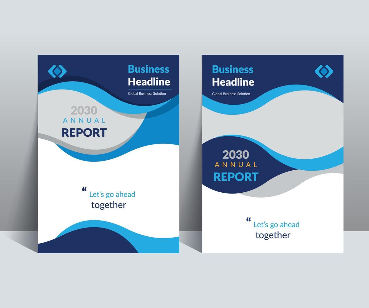 Annual Report Design Template adept to any Project vector