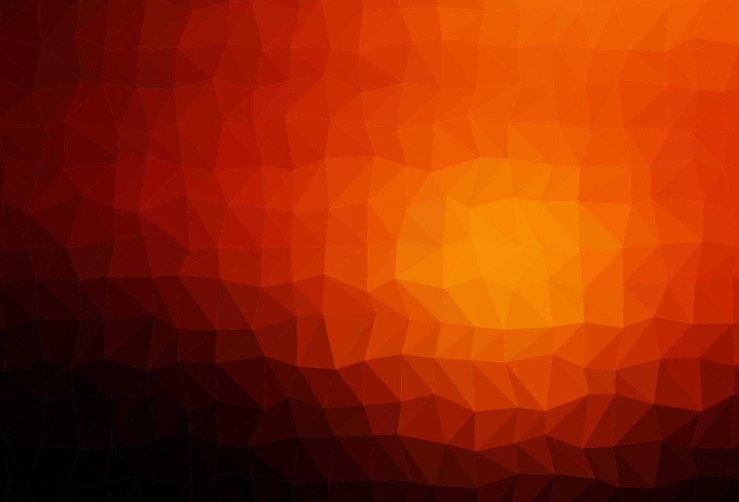 Dark Orange vector polygonal pattern.