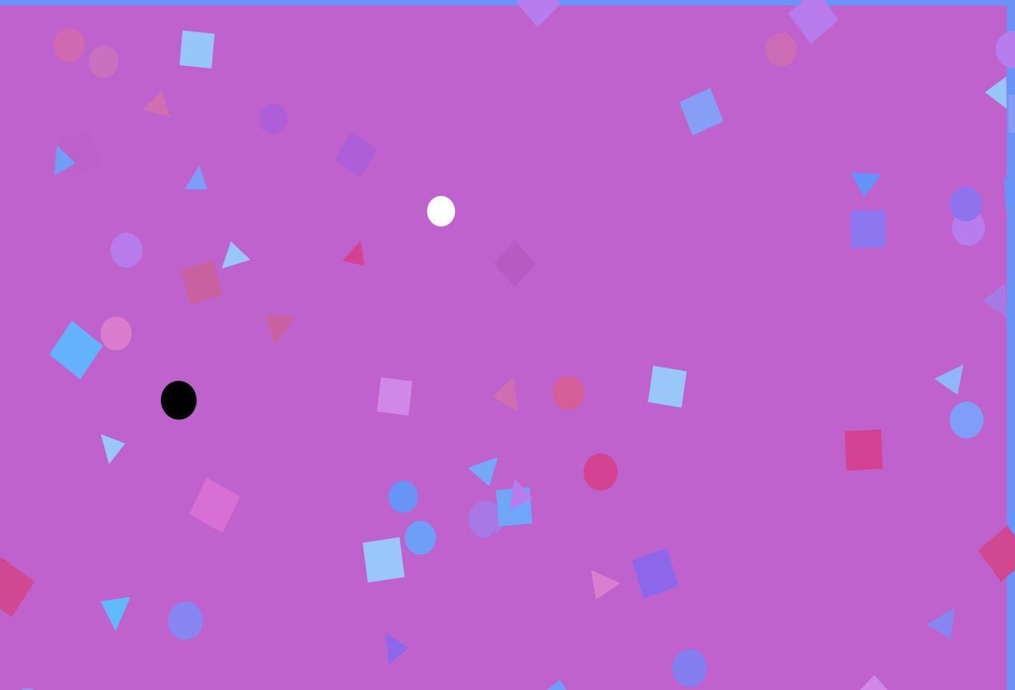 Light Pink, Blue vector cover in polygonal style with circles.