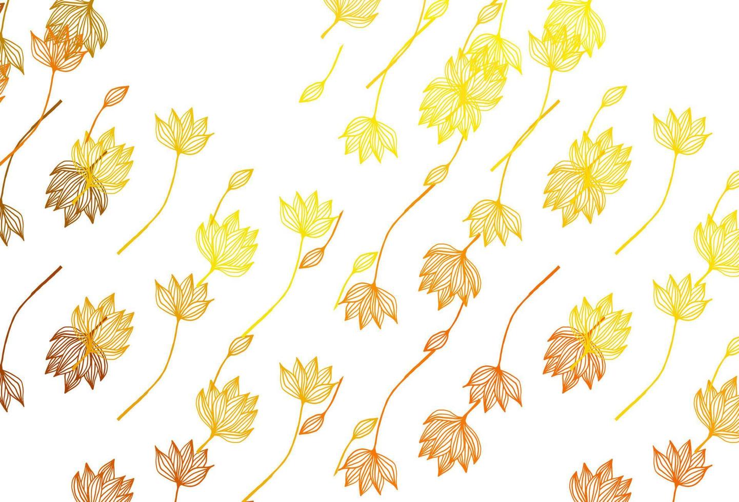 Light Orange vector doodle layout.