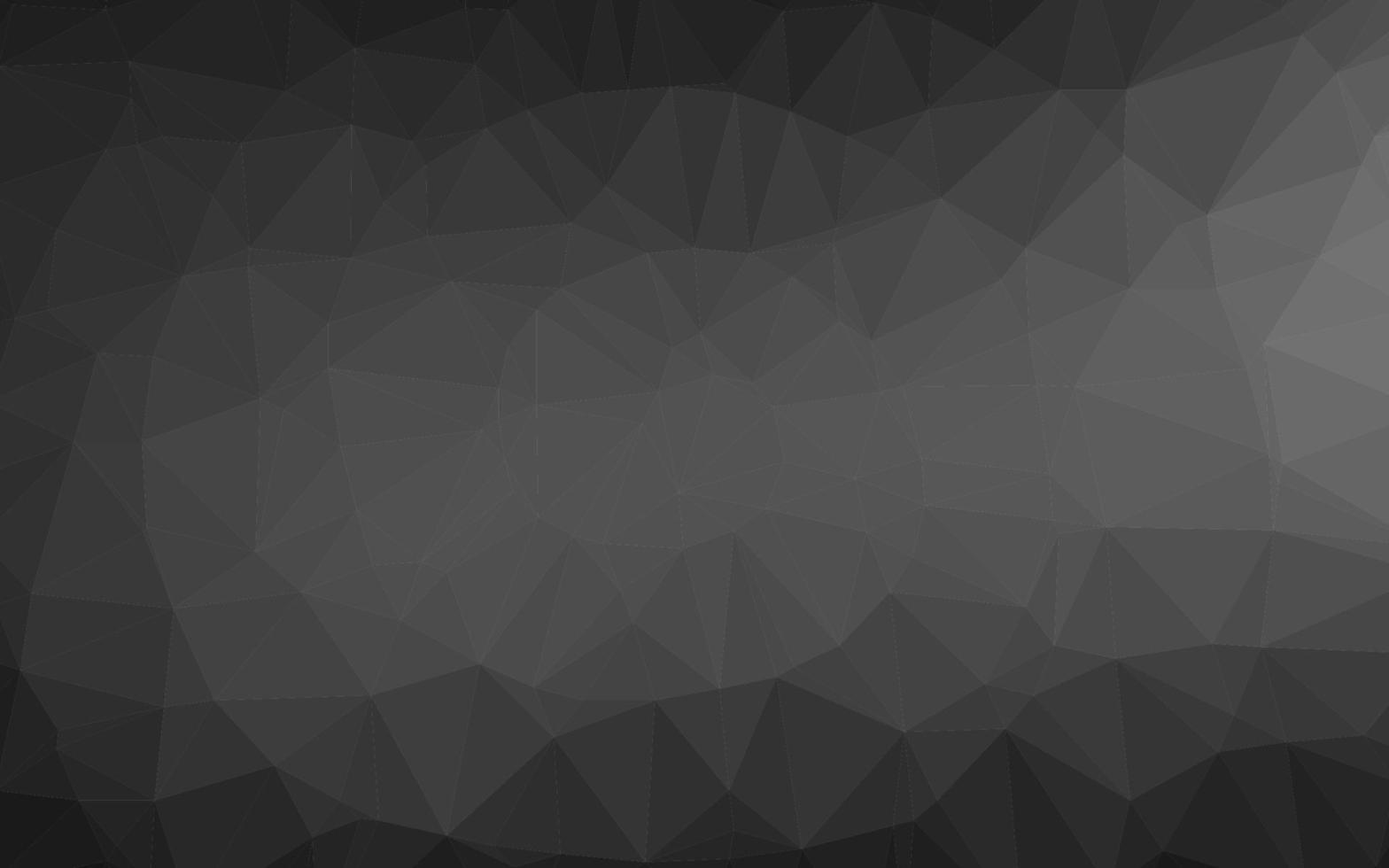 Dark Silver, Gray vector abstract polygonal cover.