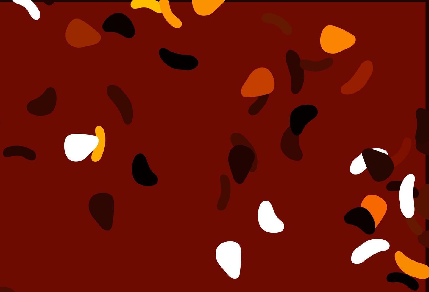 Light Orange vector pattern with chaotic shapes.