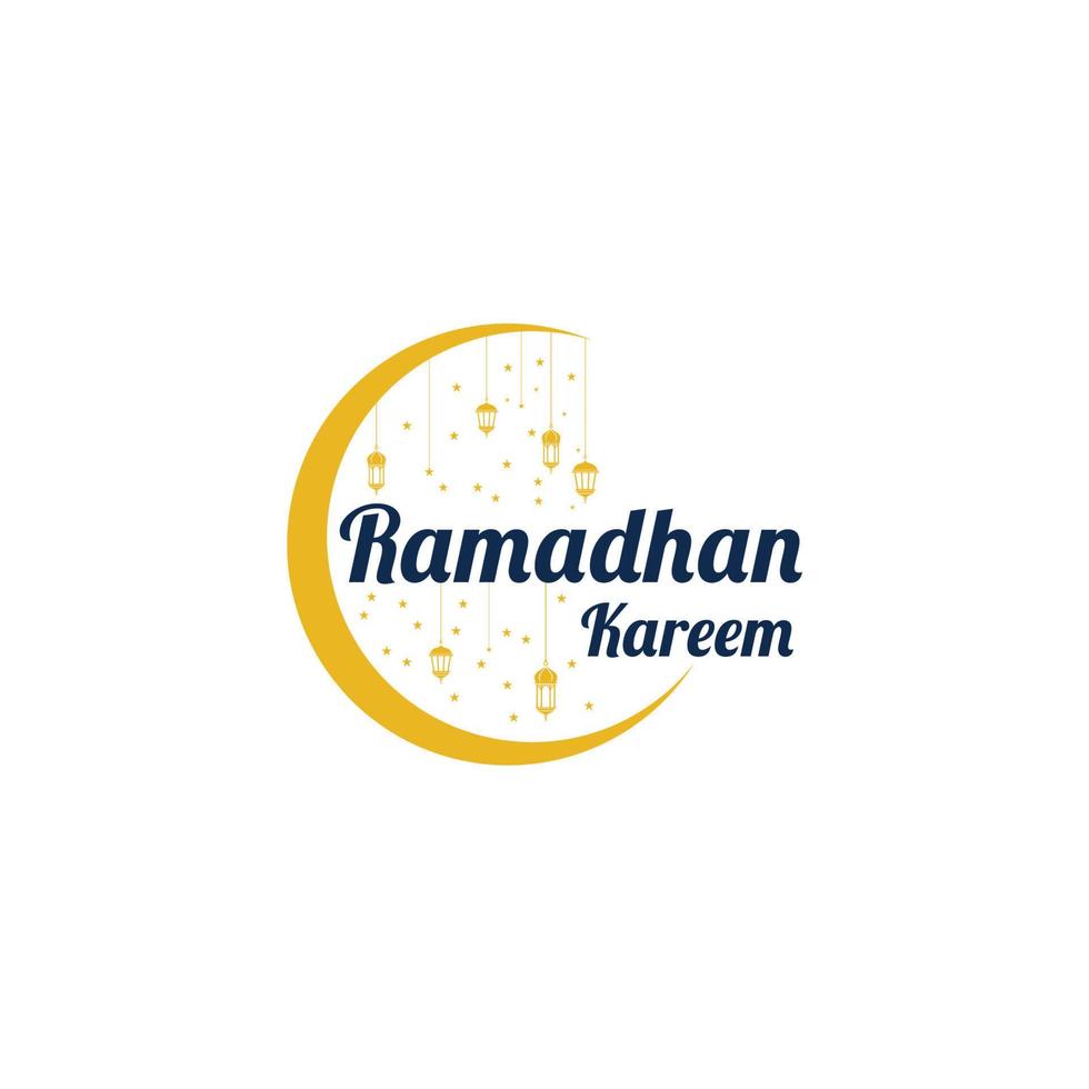 ramadhan kareem background mosque logo template vector icon symbol illustration design