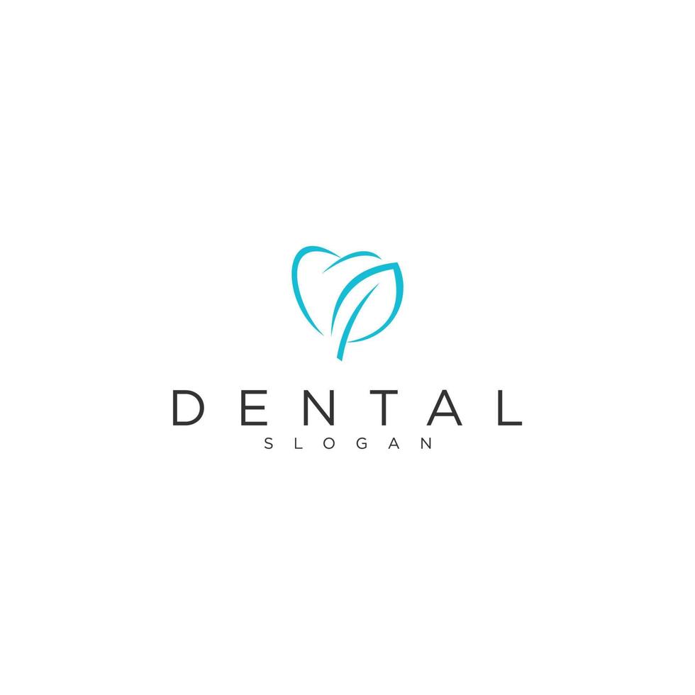 Dental Clinic Logo Tooth abstract design vector template Linear style. Dentist stomatology medical doctor Logotype concept icon.