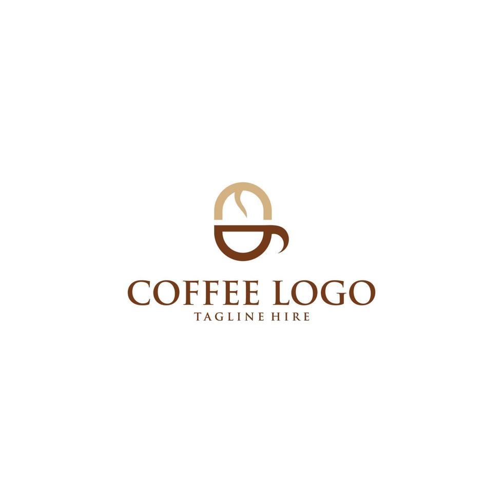 Cofee cafe logo design vector