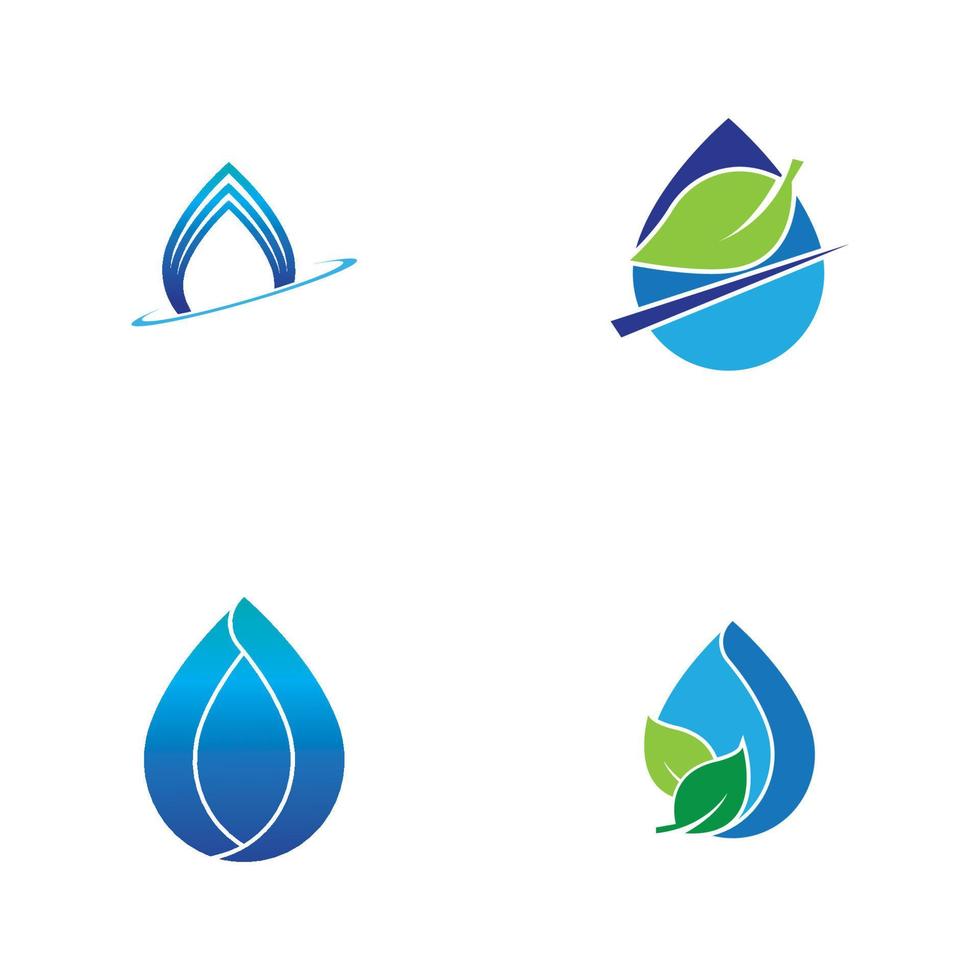 water drop Logo Template vector illustration design