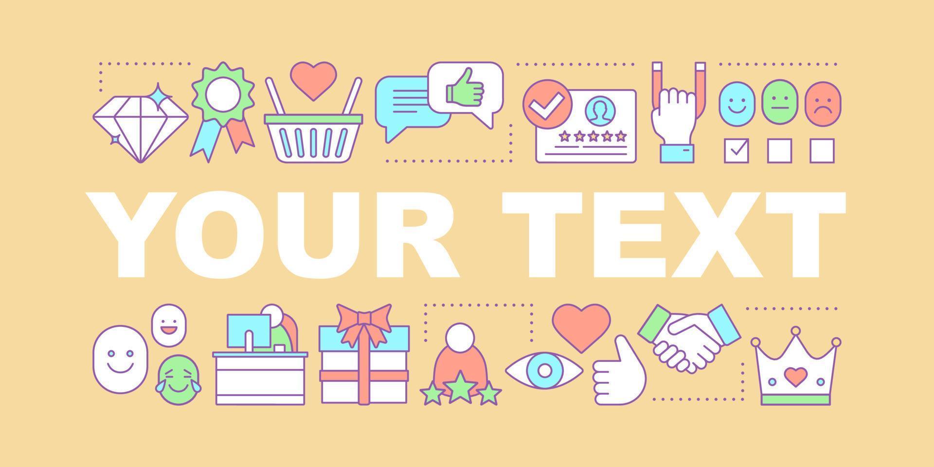 Customer retention word concepts banner. Loyalty program. Presentation, website. Positive feedback and rating. Isolated lettering typography with linear icons. Marketing. Vector outline illustration