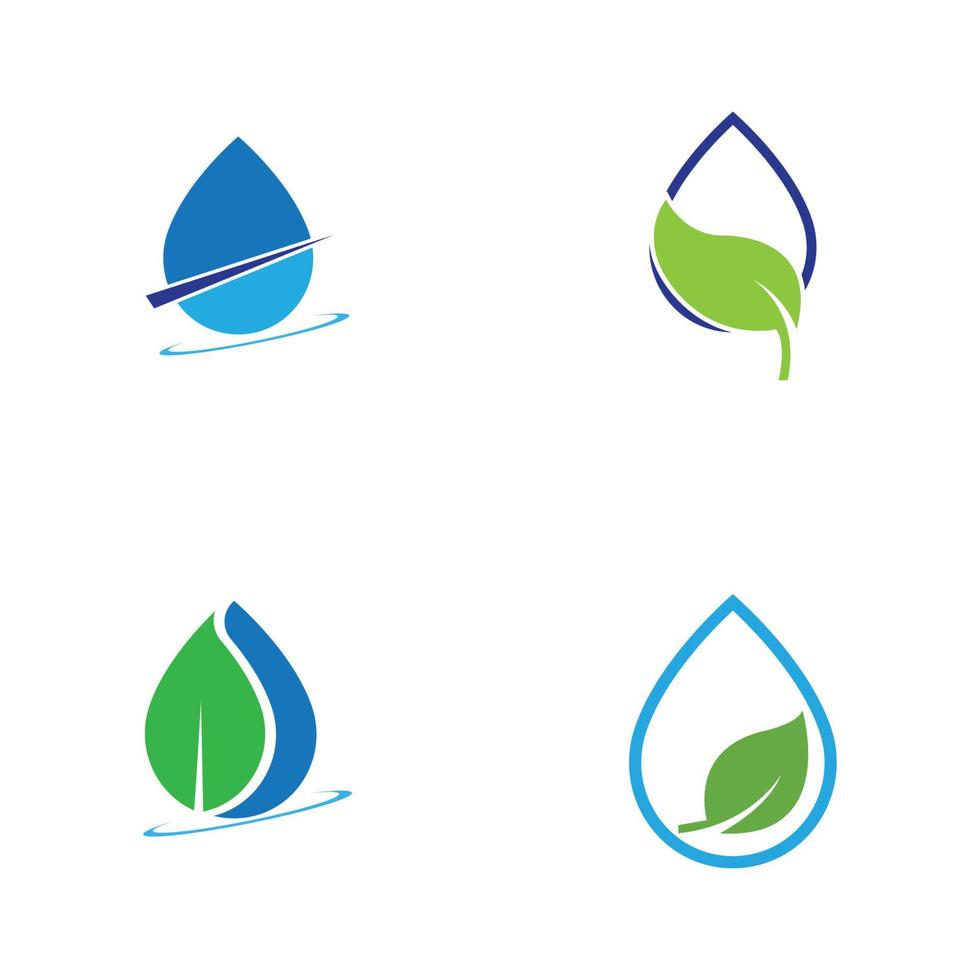 water drop Logo Template vector illustration design