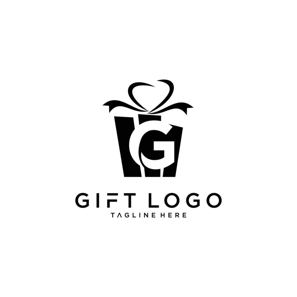 gift logo vector template download modern design