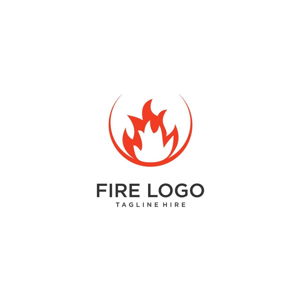 fire vector illustration of isolated fire sign - fire icon in flat style