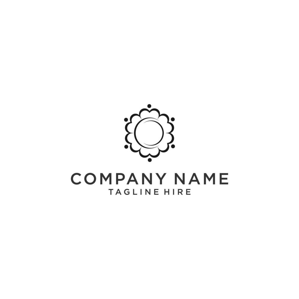 Creative people logo design template with circle vector