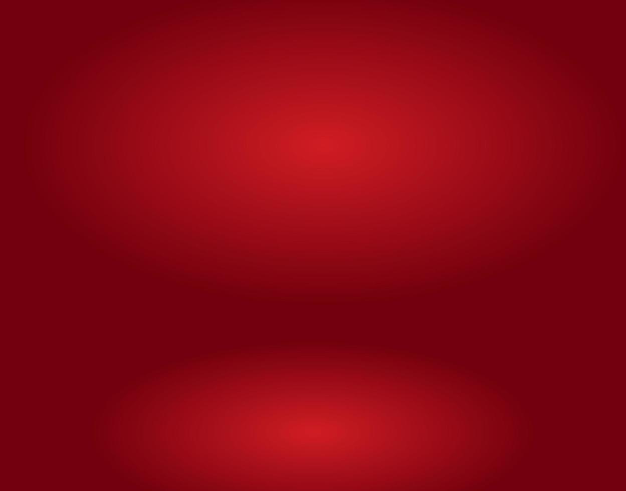 Red 3D room gradient Background. vector