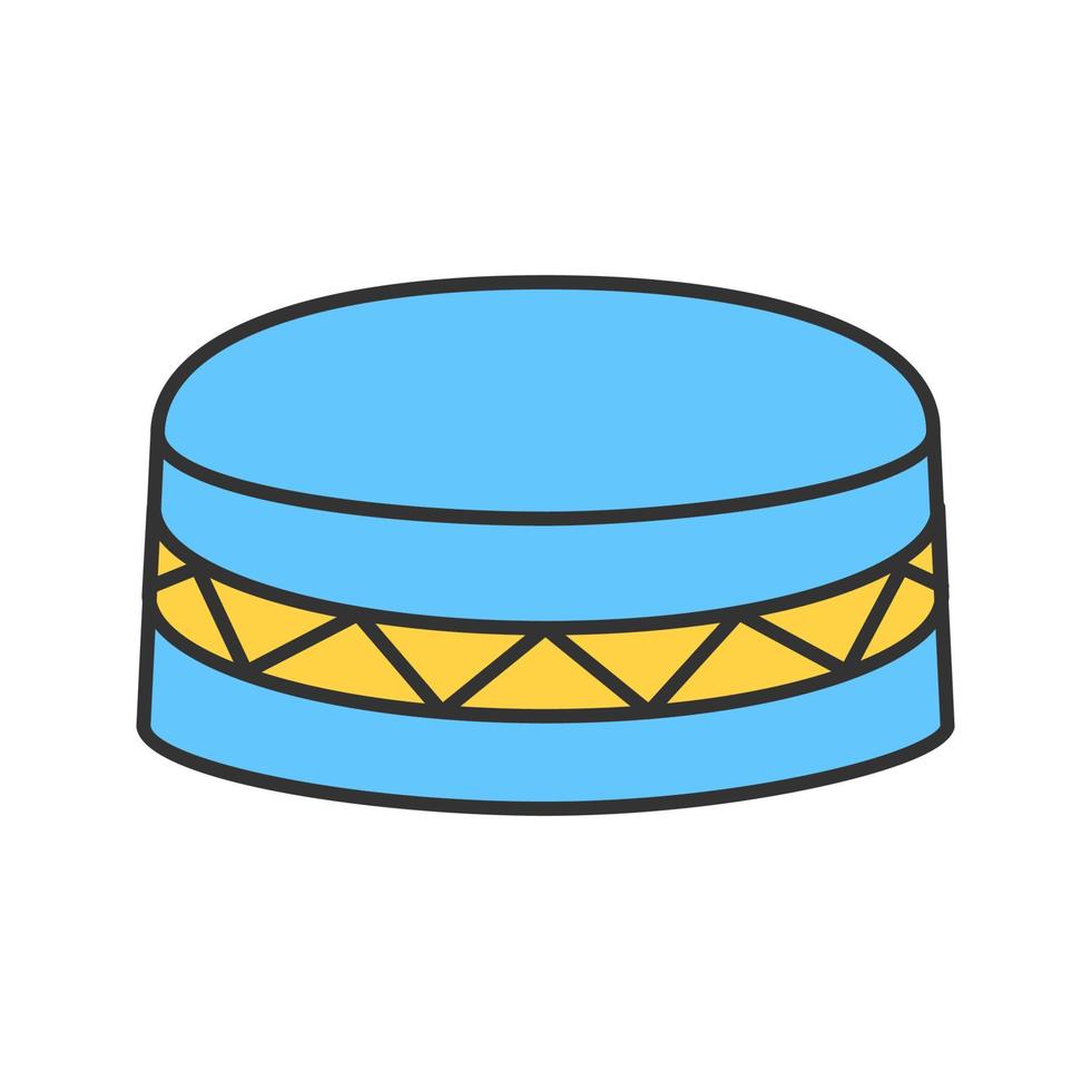 Daf color icon. Drum. Isolated vector illustration