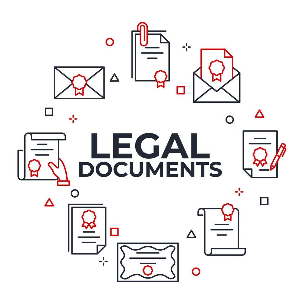 legal document icon vector