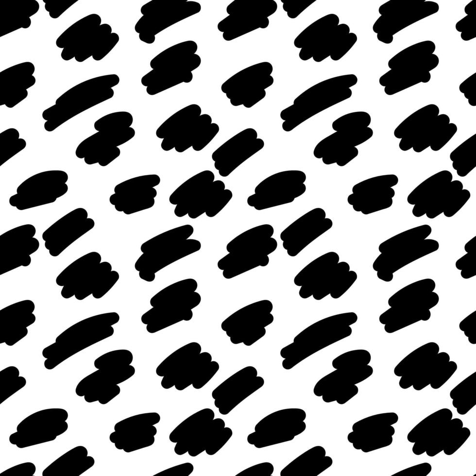 Seamless pattern with black spots vector