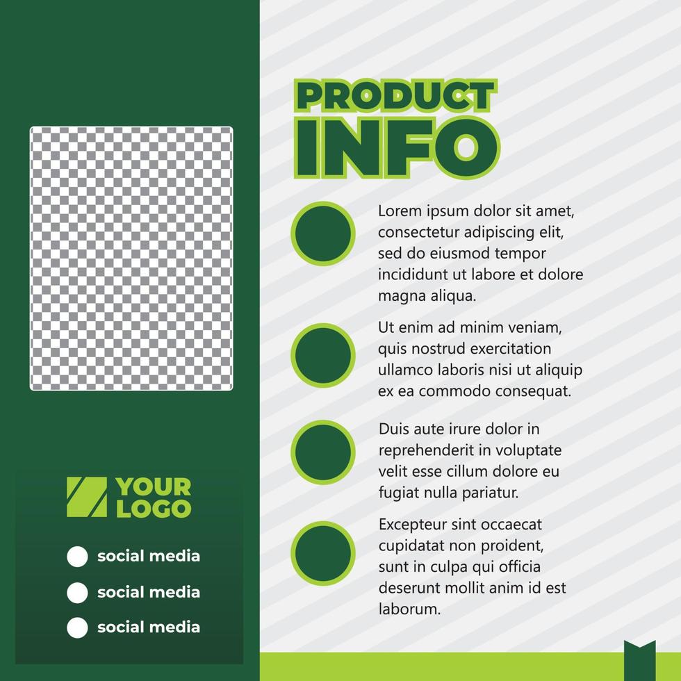 Editable template post for social media ads. web banner ads for promotion design. Suitable for product information with some text. vector