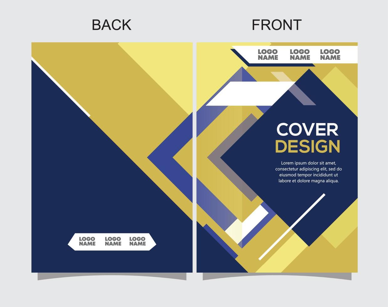 diseño de portada, adecuado para libro, informe, propuesta, perfil, revista y presentación vector