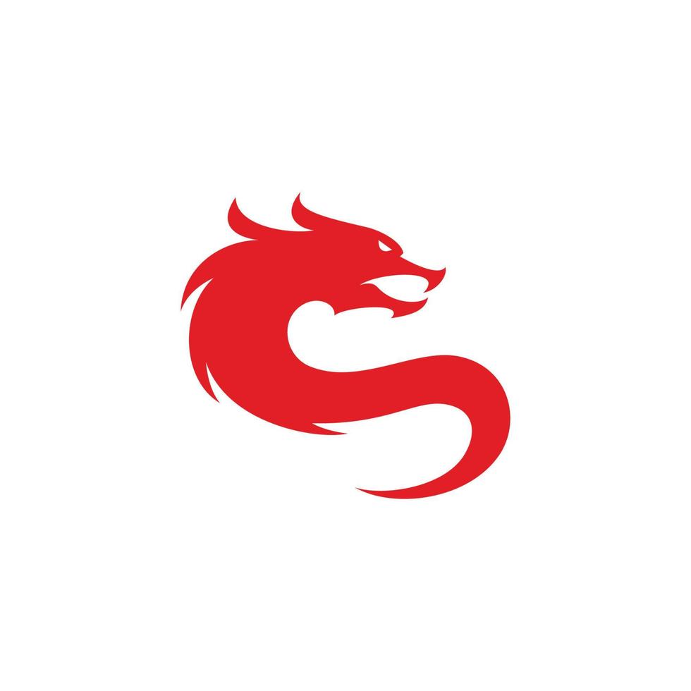 Dragon vector icon illustration