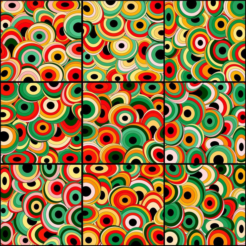 Seamless background with geometric pattern. Oval and circle shapes vector