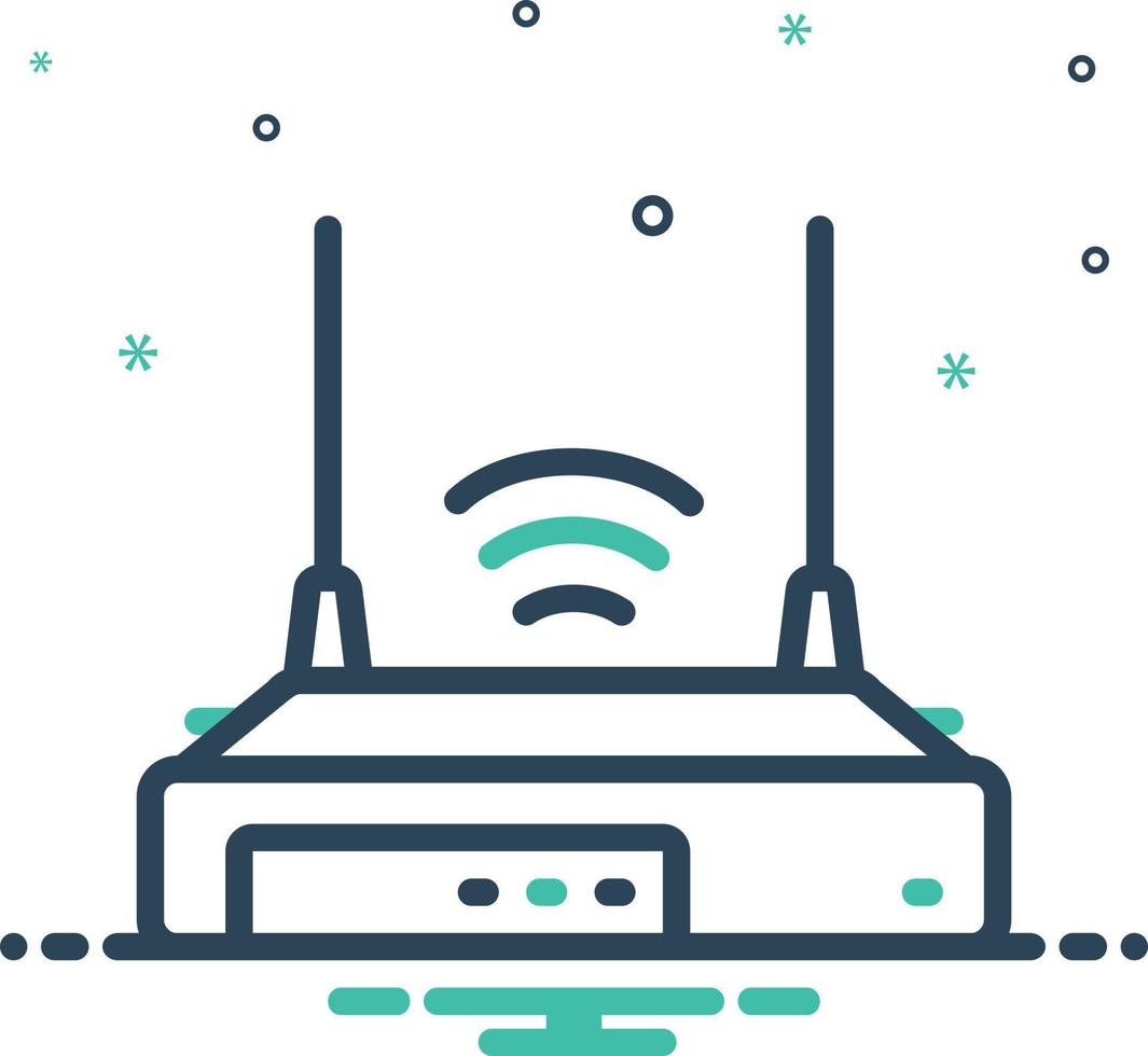 Mix icon for wifi vector