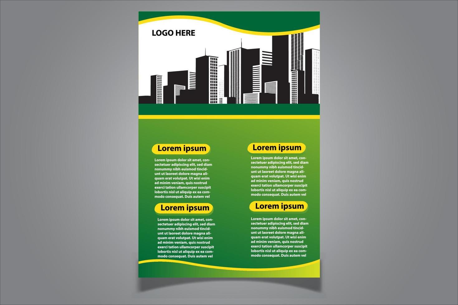 Bussines Brochure Template Trendy design vector