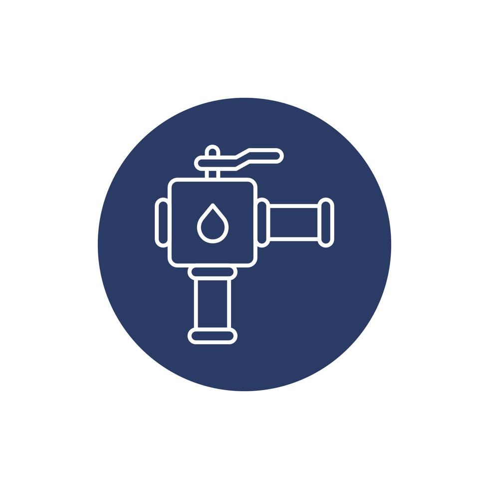 swimming pool tap icon vector