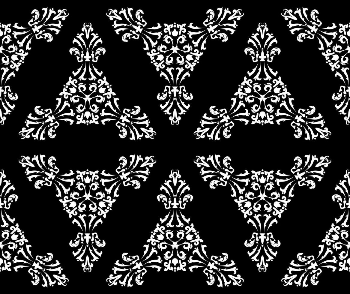 patrón oriental clásico con arabescos. decoración perfecta de vector vintage. textura ornamentada decorativa. en blanco y negro. para tela, papel pintado, patrón veneciano, textil, embalaje.