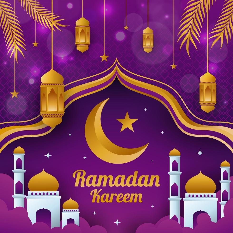 fondo de ramadán kareem vector