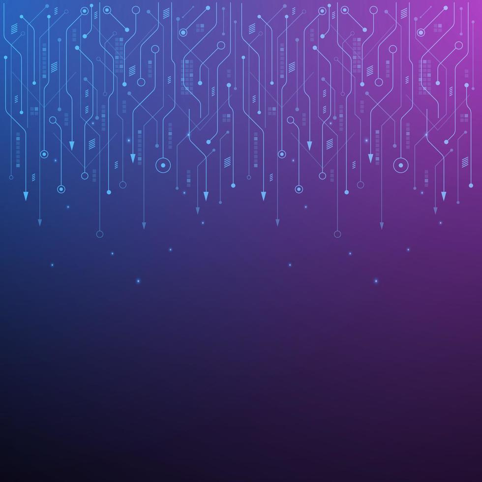 Vector futuristic technology background , Electronic motherboard , Communication and engineering concept