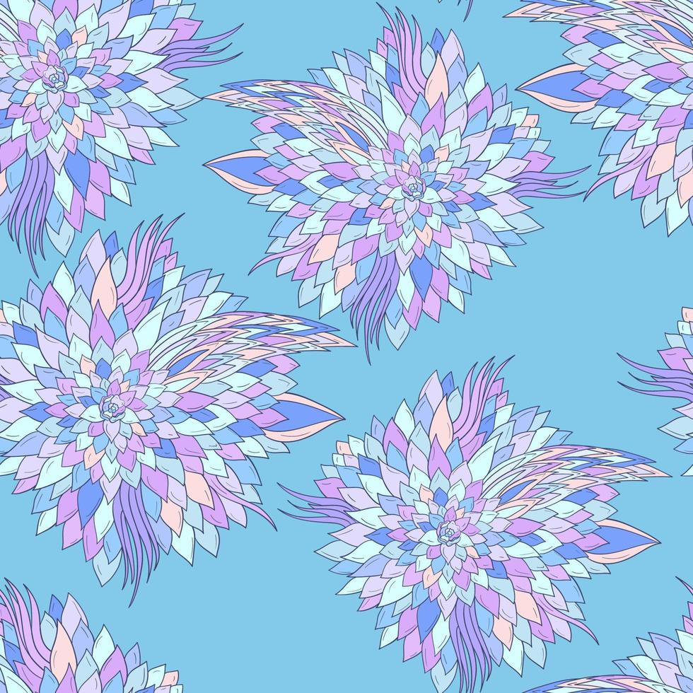 Seamless floral background with abstract patterns of peonies vector