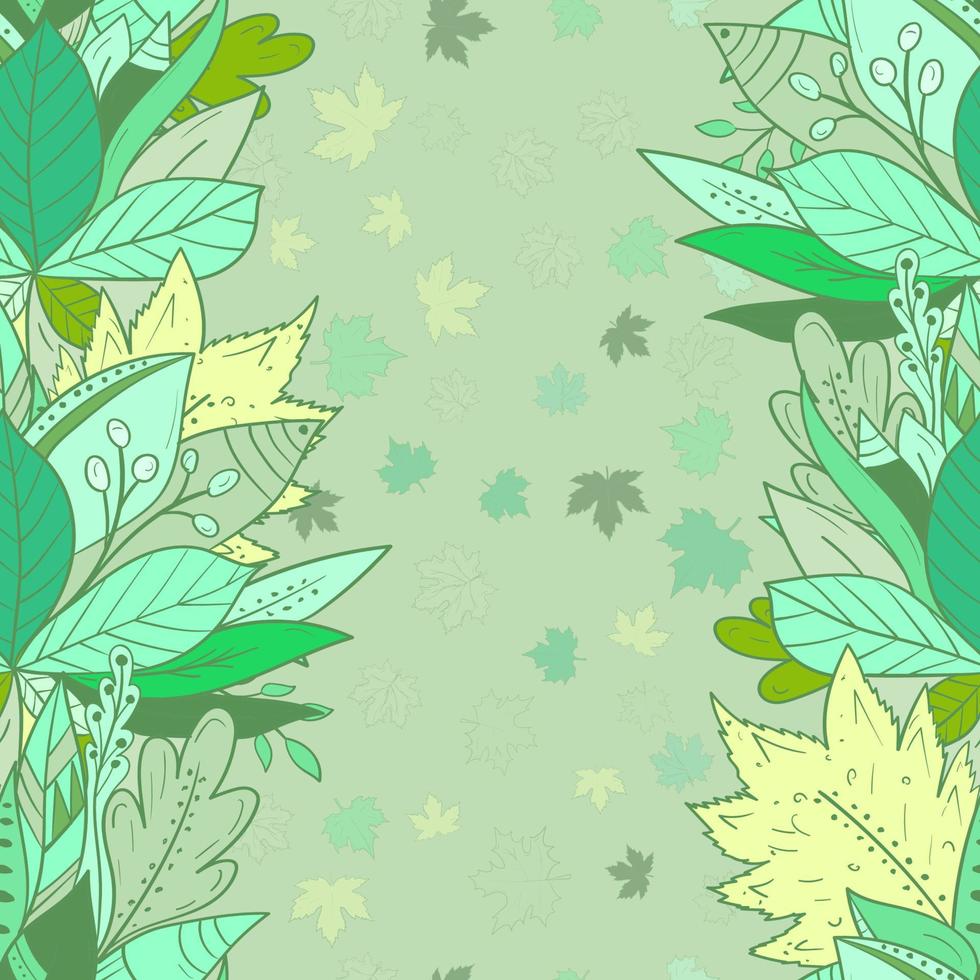 fondo transparente con hojas de otoño cayendo. tarjeta de felicitación para su diseño vector