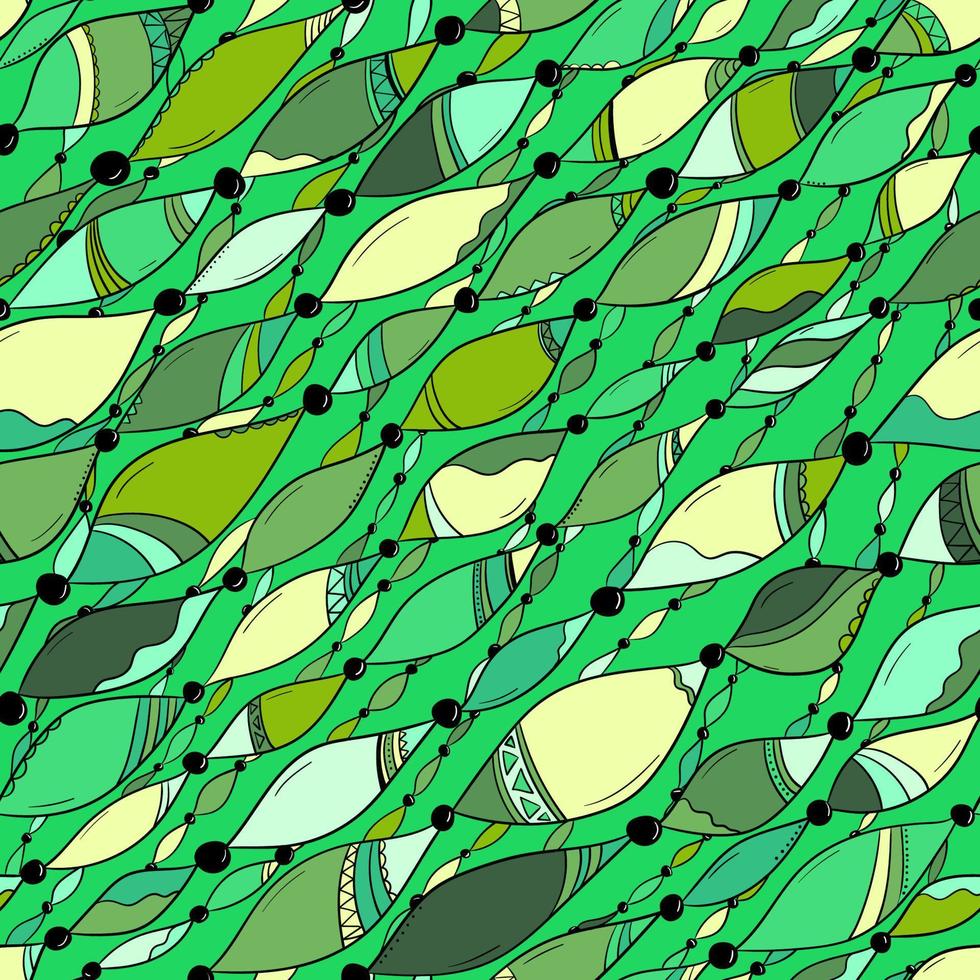 fondo transparente con ornamento abstracto del océano. patrón de ondas geométricas vector