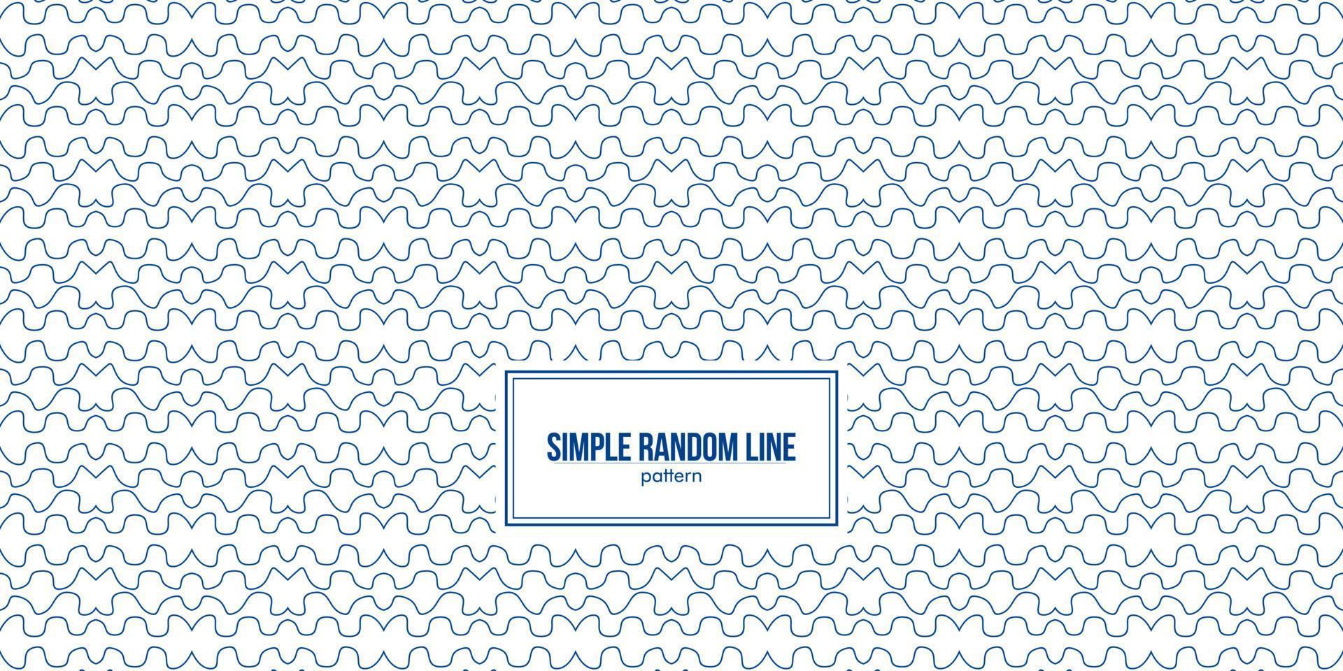 random snacking line pattern in blue vector