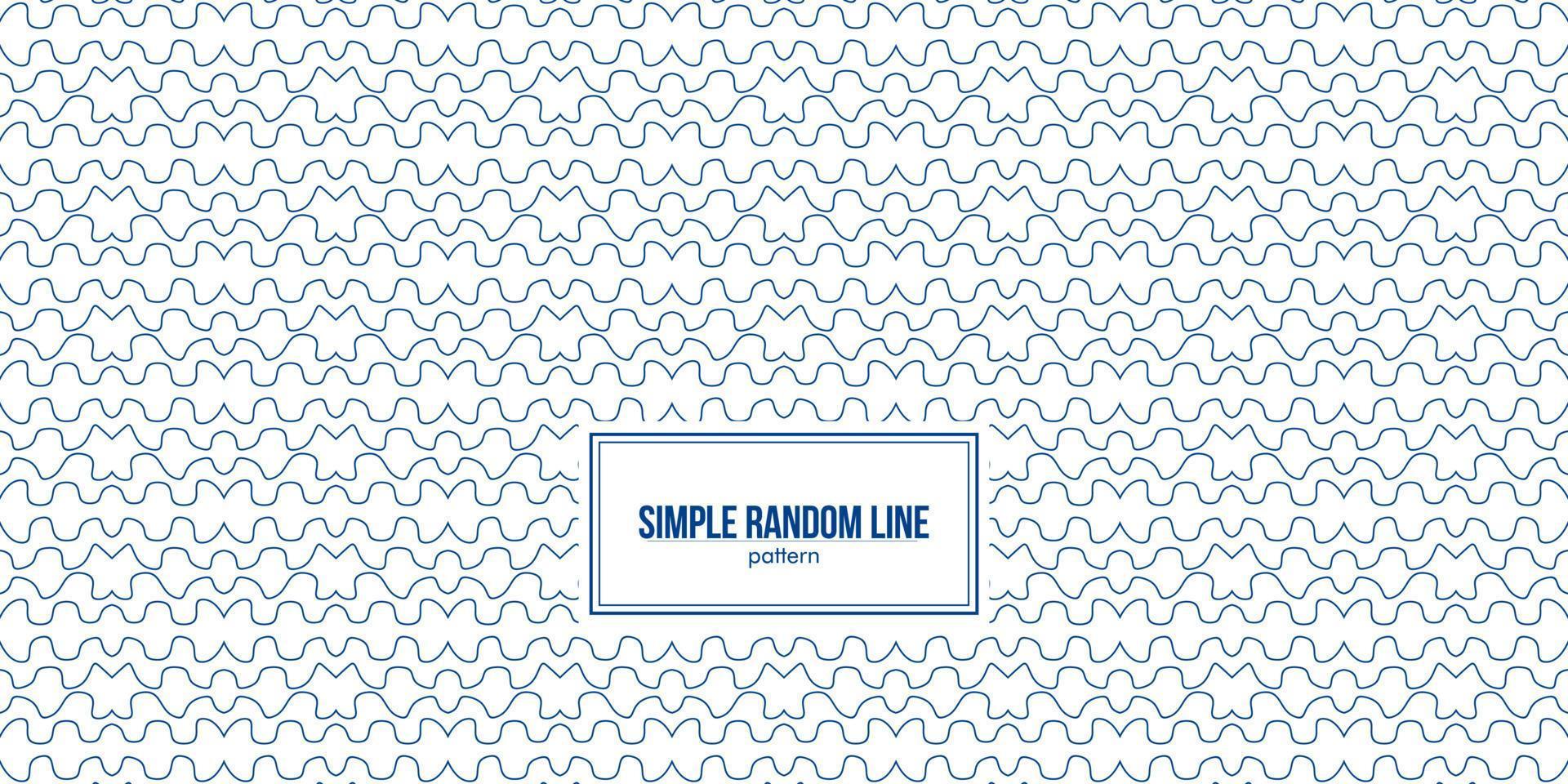 random snacking line pattern in blue vector