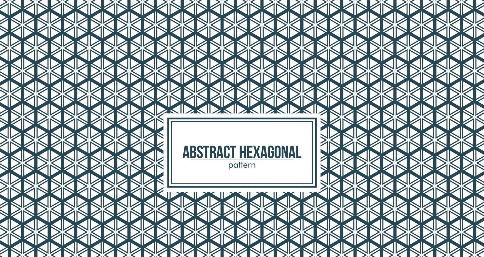 abstract hexagonal pattern with additional lines inside vector