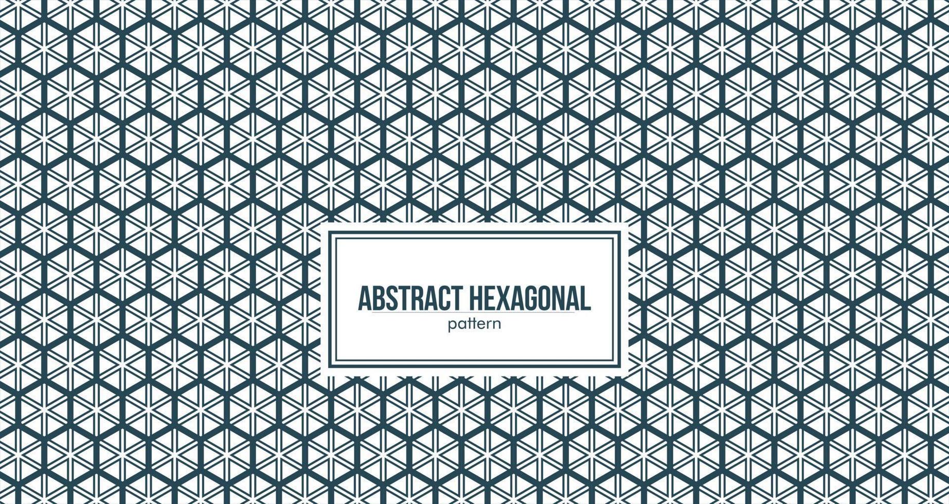 patrón hexagonal abstracto con líneas adicionales dentro vector