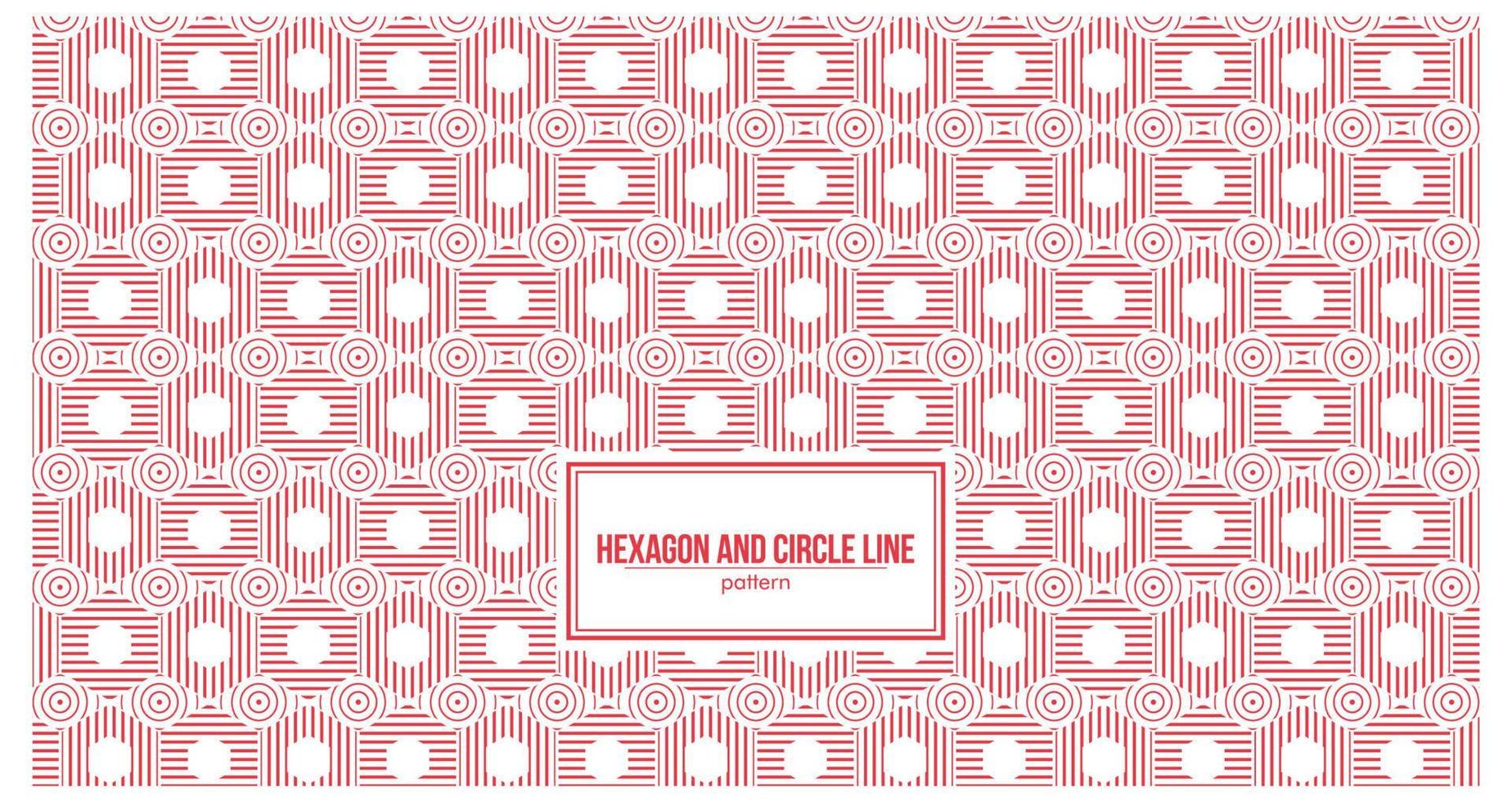 a pattern consisting of a combination of hexagons and circles vector