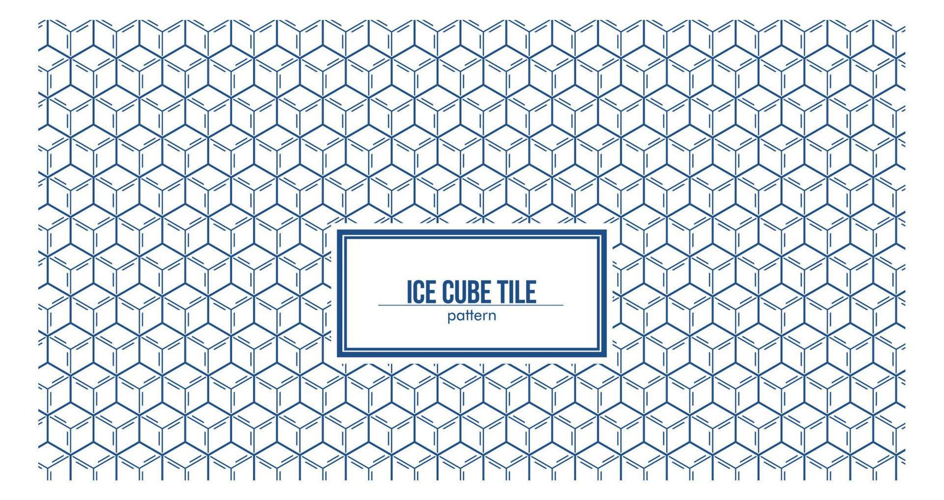 stack ice cube pattern vector