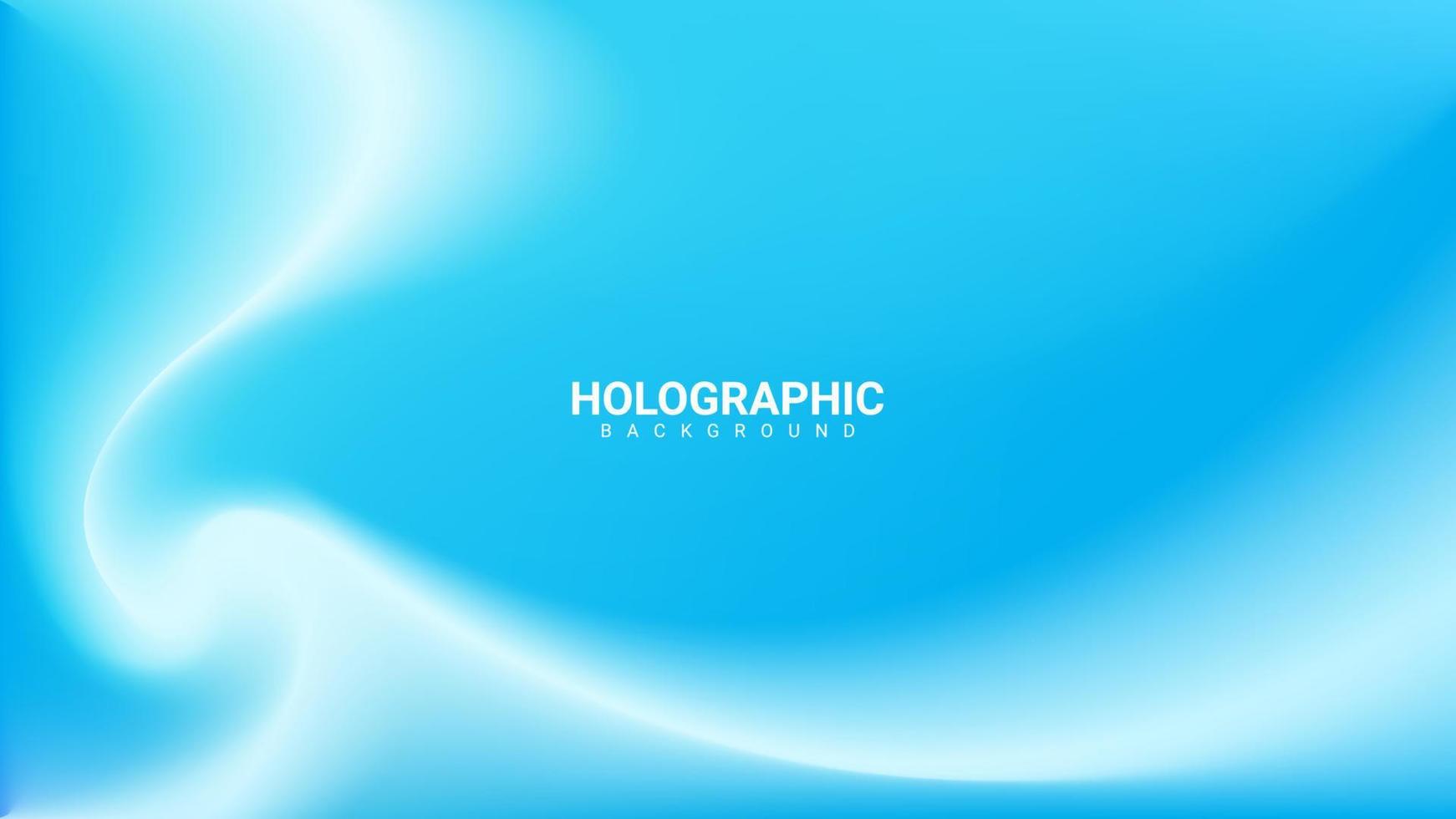 holographic background in white and light blue vector