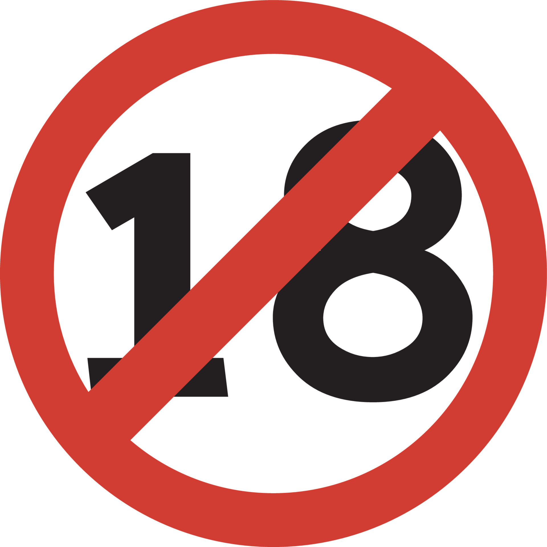 Icon Symbol 18 years and over 7491464 Vector Art at Vecteezy
