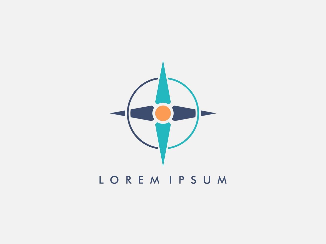 compass logo design template vector