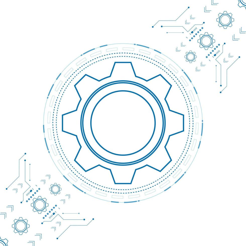 digital technology and engineering, digital telecoms concept, Hi-tech, futuristic technology background, vector illustration.